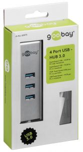 HUB goobay rozgałęźnik portów x4 USB 3.0 25,5cm