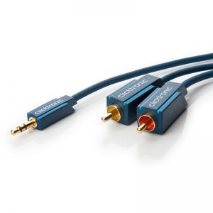 Kabel Audio Jack 3.5mm - 2xRCA CLICKTRONIC 1m.