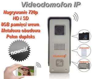 Wideodomofon dzwonek IP P2P Huanso CT568W-LX WiFi