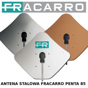 Antena satelitarna stalowa Fracarro PENTA85 biała