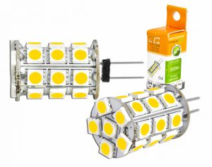 Żarówka 18LED LTC G4smd5050 12V,3.5W ciepłe białe