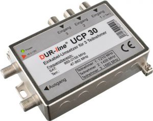 Einkabel DUR-line UCP30 jeden kabel na 3x R-TV-SAT