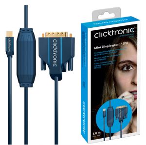 kabel Mini DP (Display Port)- DVI CLICKTRONIC 1m