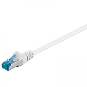 Kabel LAN Patchcord CAT 6A S/FTP biały 1.5m