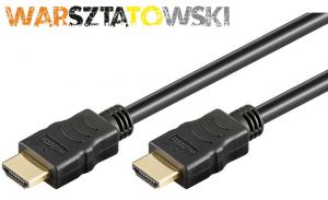 kabel HDMI Warsztatowski Gold Black - 1M