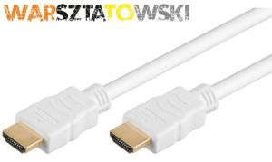 kabel HDMI Warsztatowski Gold White - 2M