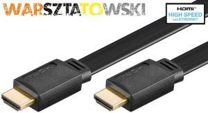 Kabel HDMI Warszatowski High Speed Płaski - 1.5m