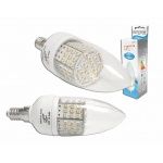 Żarówka E14/230V LTC 72LED CANDLE, światło ciepłe