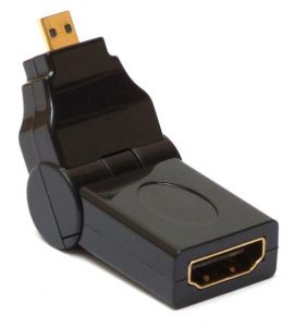 Adapter gniazdo HDMI - wtyk micro HDMI zm.kąta 180