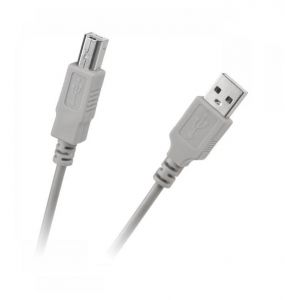 kabel USB 2.0 A/B 5m szary, Blister